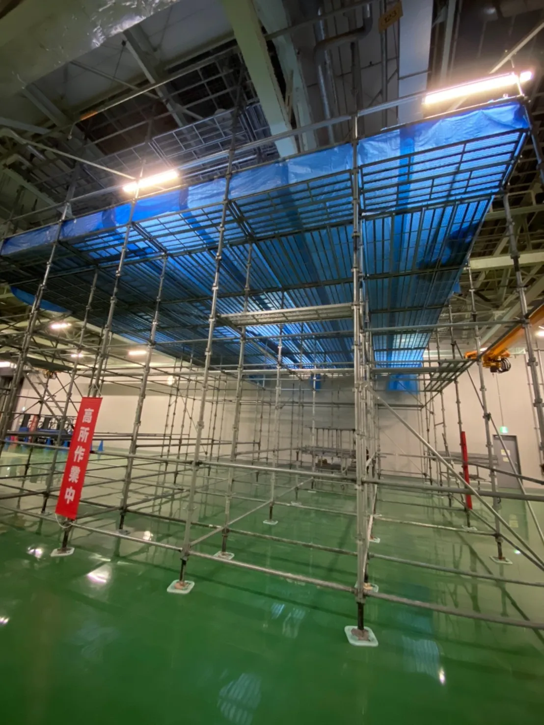 梁清掃用ステージ足場_下部